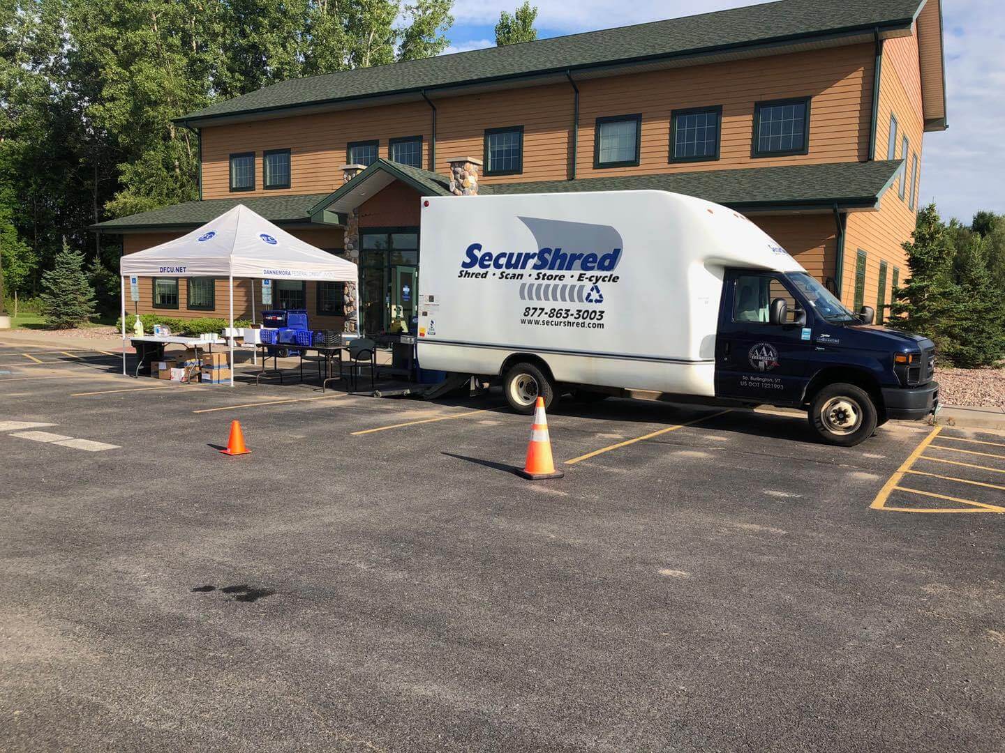 Aug 2020 Shred Event by SecurShred at Dannemora Federal Credit Union. Safely protect confidential information.